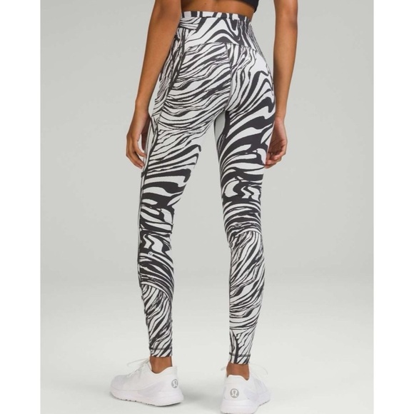 rare LULULEMON swift speed spin off high rise printed workout leggings Pilates 6 - Picture 1 of 11